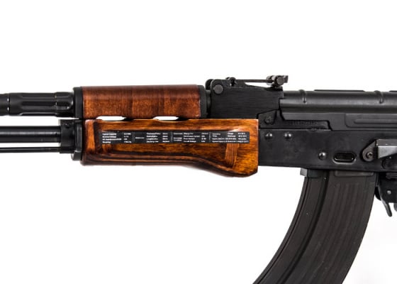 G&G GKM AK Carbine AEG Airsoft Rifle ( Black / Wood )