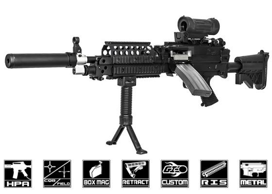 Airsoft GI Custom MK46 Fury HPA Airsoft LMG