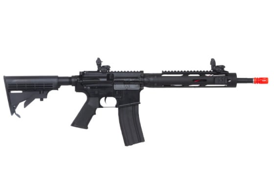 ICS M4-A1 Tubular R.A.S. Long AEG Airsoft Rifle ( Black )