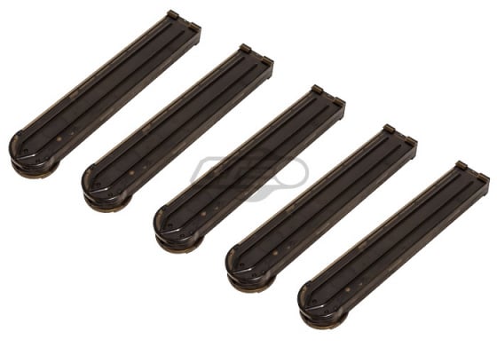 King Arms P90 / E90 300 rd. AEG High Capacity Magazine - 5 Pack ( Black )