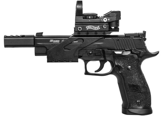 KJW Sig Sauer P226 X-Five Open .177/4.5mm CO2 Blowback Pistol Airgun ( Black )