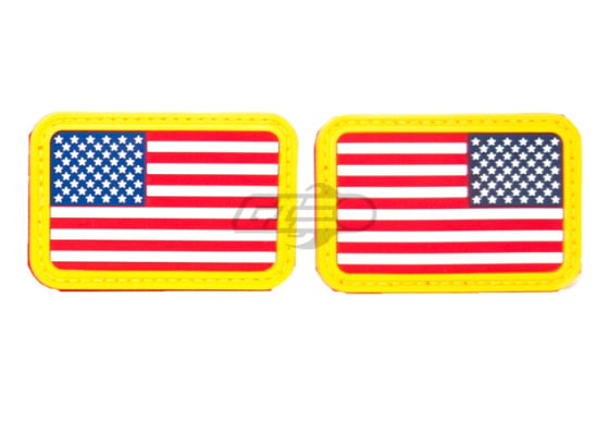 Emerson U.S. Flag Rubber Patch Forward / Reverse ( White / Blue )