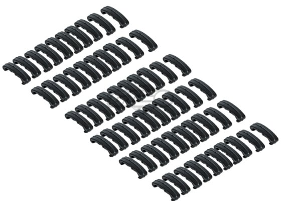 Lancer Tactical Rail Index Clips 60 Pieces Set ( Black )