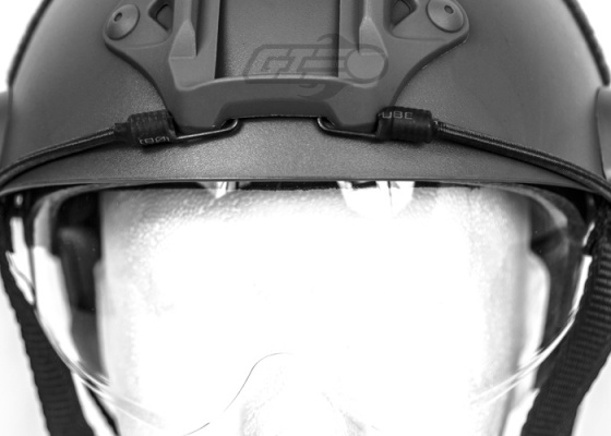 Lancer Tactical PJ Type Basic Version Helmet w/ Retractable Visor ( Black )