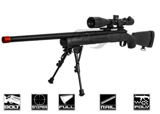Modify M24 Bolt Action Spring Sniper Airsoft Rifle ( Black )