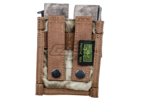 Pantac USA 1000D Cordura Molle 9mm Double Magazine Pouch ( A-TACS AU )