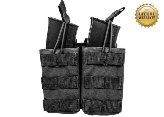 Pantac USA 1000D Cordura Molle Universal Double Magazine Pouch ( Black )