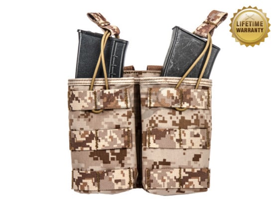 Pantac USA 1000D Cordura Molle Universal Double Magazine Pouch ( Desert Digital )