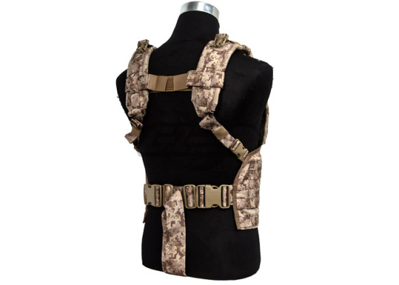 Pantac USA 1000D Cordura Molle MOD Tactical Vest ( Desert Digital / M )