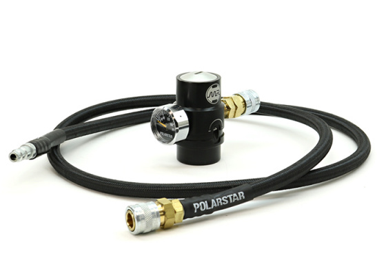 PolarStar Micro Regulator w/ Braided 42" Air Line ( Black )