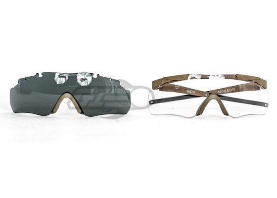 Smith Optics Aegis Echo Compact Shooting Glasses ( Tan )