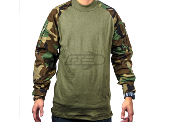 Tru-Spec Combat Shirt ( Woodland / Option )