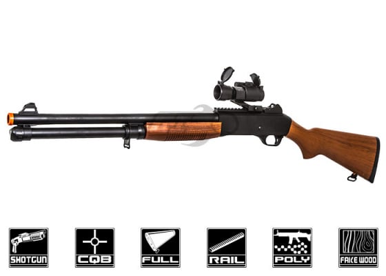 UK Arms M186B 1014 Spring Airsoft Shotgun ( Imitation Wood )
