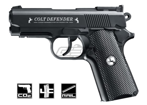 Umarex Colt Defender 1911 Defender .177/4.5mm CO2 BB Pistol Airgun ( Black )
