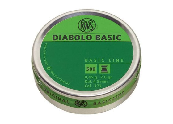 Umarex RWS Diabolo Basic .177 Cal Pellet 500 ct.
