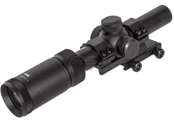 Valken V-Tac Tactical 1-4x20 Mil-dot Red / Green Illumination Scope w/ Mount