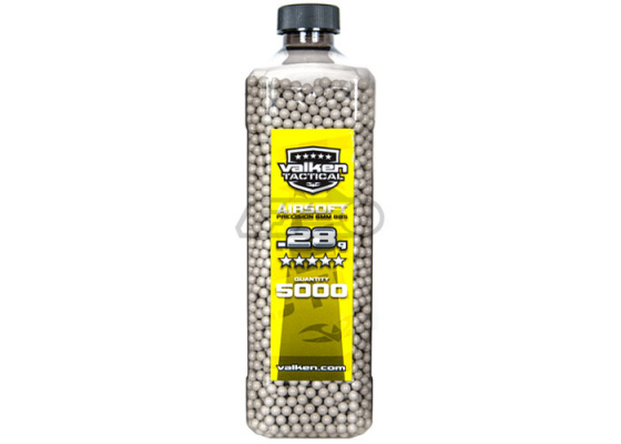 Valken Tactical .28g 5000 ct. BBs ( White )