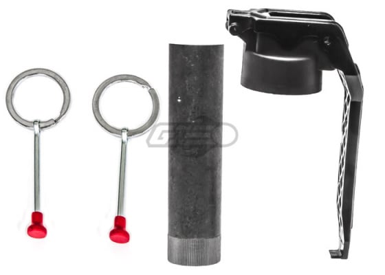 Valken Tactical Thunder V Grenade Spoon Type Main Core ( Black / Silver )