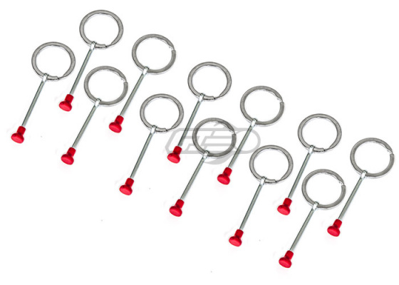 Valken Tactical Thunder V Grenade Safety Pin - 12 Pack ( Silver )