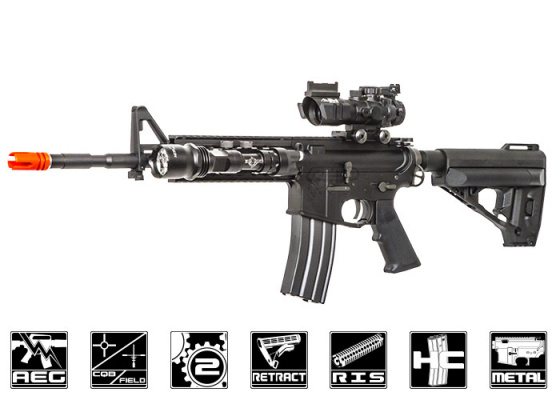 VFC Gen II VR16 Fighter M4 Carbine AEG Airsoft Rifle ( Black )