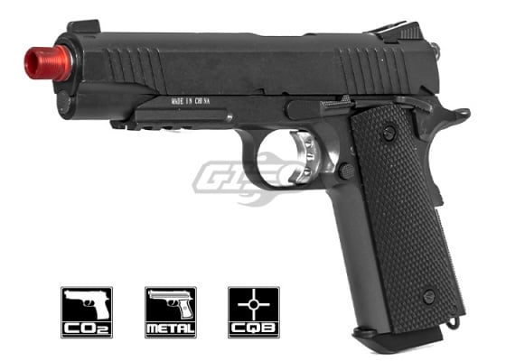 Well 1911 G194 CO2 Blowback Airsoft Pistol ( Black )