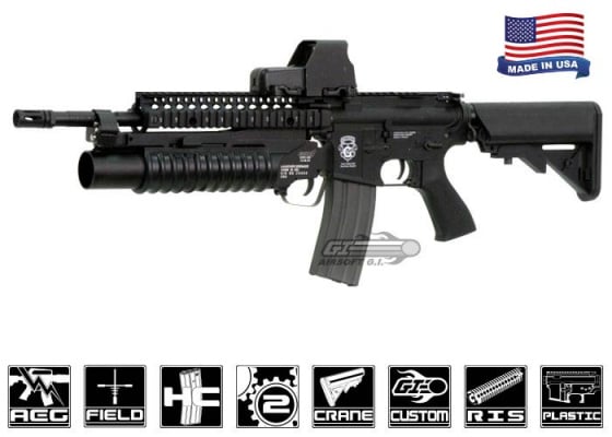 Airsoft GI G4-18 Carbine w/ Daniel Defense SOPMOD RIS Blowback Version AEG Airsoft Rifle ( Custom / No Iron Sights )