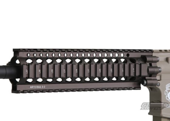Airsoft GI Desert G4-A1 w/ Daniel Defense 9" Lite Rail Blowback Version AEG Airsoft Rifle ( Custom / Tan / No Iron Sights )