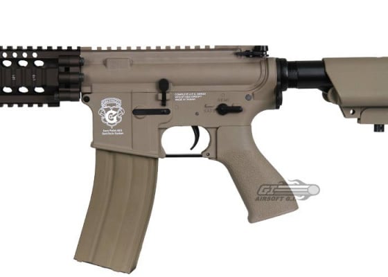 Airsoft GI Desert G4-A1 w/ Daniel Defense 9" Lite Rail Blowback Version AEG Airsoft Rifle ( Custom / Tan / No Iron Sights )