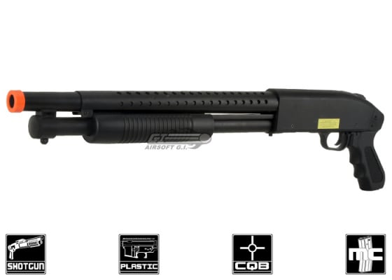 AGM M500 Pistol Grip Spring Airsoft Shotgun ( Black )