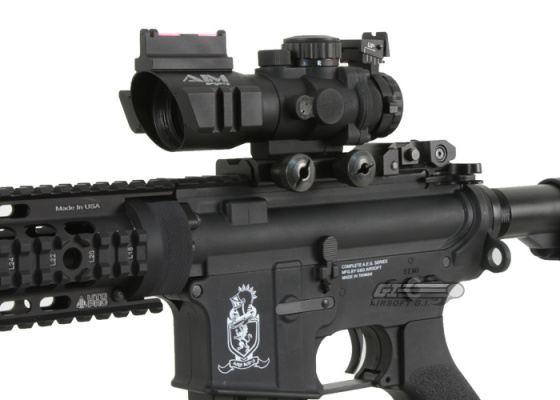 AIM Sports Fiber Optic 4x32 Red / Green / Blue Dot Tactical Compact Scope ( Ver. 2 )