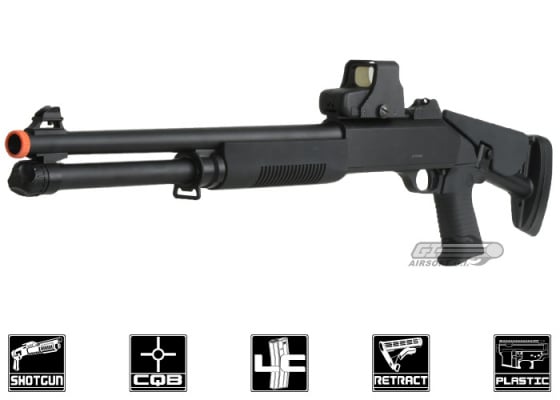 Bravo B28DL 3 Burst 1014 Spring Airsoft Shotgun ( Black )