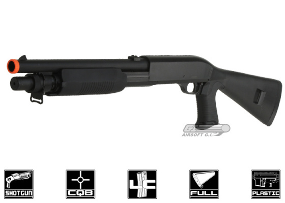 Bravo B28A 3 Burst M3 Spring Airsoft Shotgun ( Black )