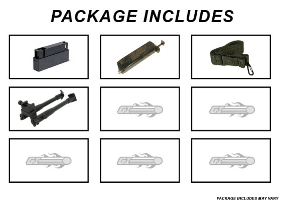 Bravo MK98 Bolt Action Sniper Airsoft Rifle w/ Bipod ( OD Green )