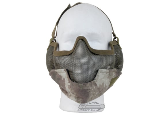 Bravo V2 Strike Metal Mesh Lower Face Mask ( A-TACS AU )