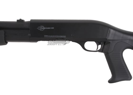 Fire Power Multi-Shot Full Stock Spring Airsoft Shotgun ( Black )