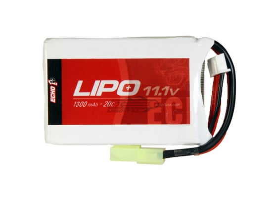 Echo 1 11.1v 1300mAh 3s 20c LiPO For XCR PEQ Battery