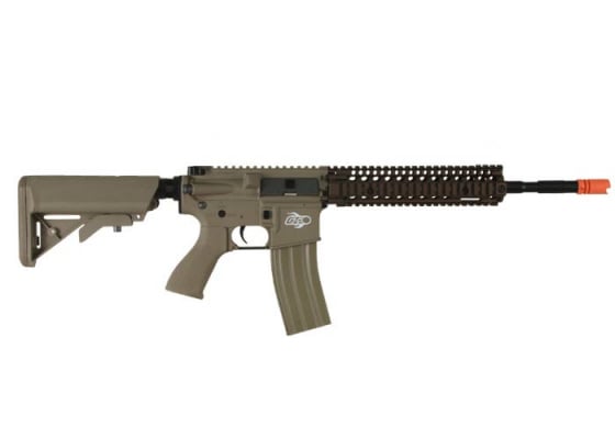 Airsoft GI Desert G4-18 Carbine w/ Daniel Defense SOPMOD RIS Blowback Version AEG Airsoft Rifle ( Tan / No Iron SIghts )