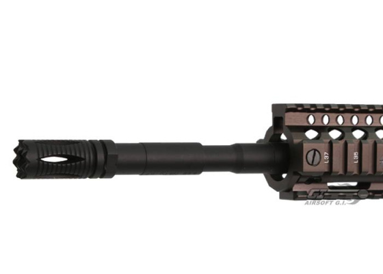 Airsoft GI Desert G4-18 Carbine w/ Daniel Defense SOPMOD RIS Blowback Version AEG Airsoft Rifle ( Tan / No Iron SIghts )