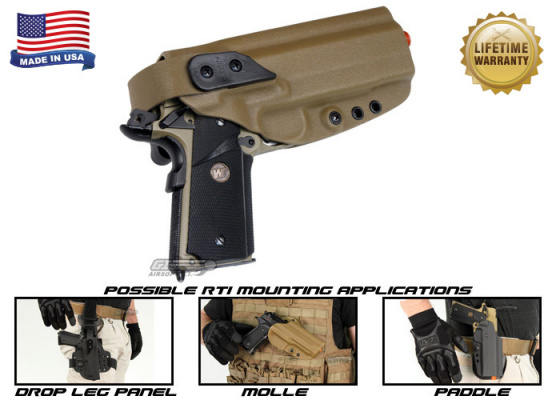 G-Code XST RTI 1911 w/ Rail Right Hand Holster ( Coyote )