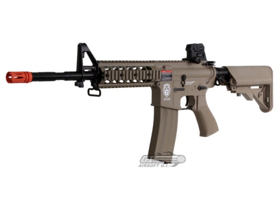 G&G Combat Machine GR15 Raider L M4 Carbine Blow Back AEG Airsoft Rifle ( Tan )