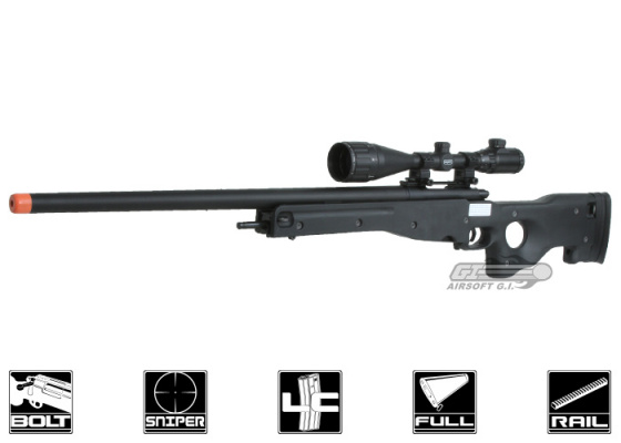 Cyber Gun Full Metal Mauser G960 Gas Powered Bolt Action Sniper Airsoft Rifle ( Black )