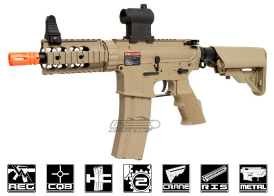 G&G TR16 CQW DST M4 Carbine Blowback AEG Airsoft Rifle ( Tan )