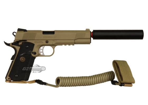 (Discontinued) Airsoft GI Full Metal 1911 Desert Assassin Airsoft Pistol ( Tan )