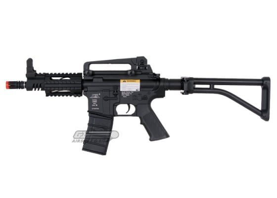 ICS M4 CQB AEG Airsoft Rifle w/ Folding Skeleton Stock ( Black )