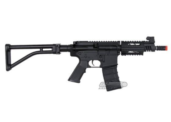 ICS M4 CQB AEG Airsoft Rifle w/ Folding Skeleton Stock ( Black )