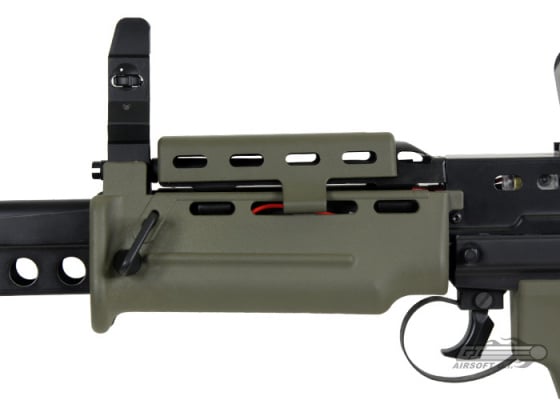 ICS L86 A2 Light Support Weapon Bullpup LSW Airsoft AEG Rifle (Black / OD Green)