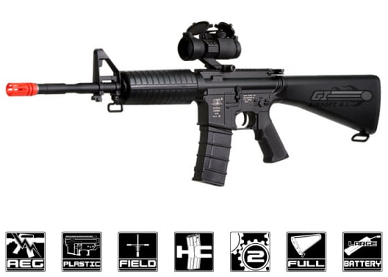 ICS M4 Full Stock Carbine AEG Airsoft Rifle ( Black )