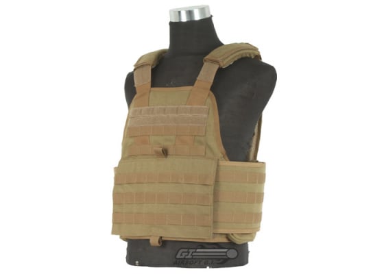 USMC Licensed Plate Carrier ( Coyote Brown / Tactical Vest )