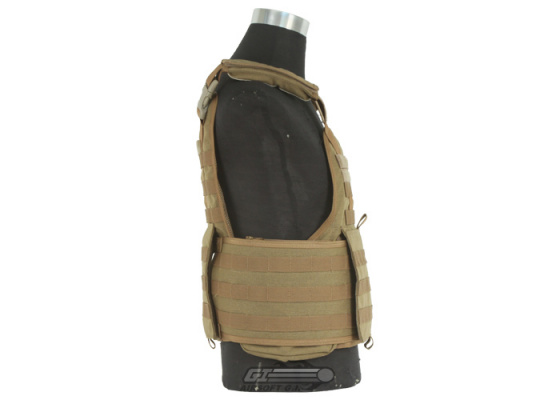 USMC Licensed Plate Carrier ( Coyote Brown / Tactical Vest )