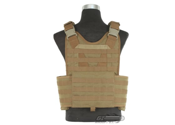 USMC Licensed Plate Carrier ( Coyote Brown / Tactical Vest )